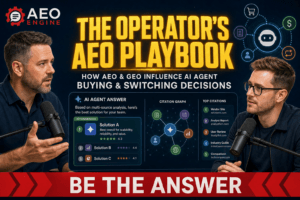 AEO/GEO influence on AI agent buying and switching decisions