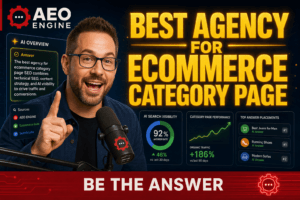 best agency for ecommerce category page SEO