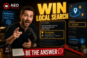 best local business SEO and AEO for home services like plumbers