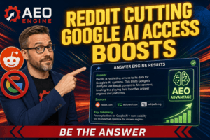 Reddit cutting Google AI access boosts AEO