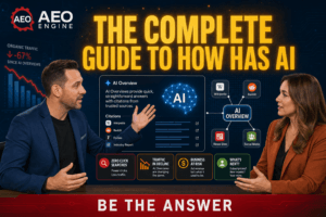 How has AI affected website traffic? It dropped. Because of Answer Engine Optimization and AI Overviews, web traffic is so bad that websites and legacy media pu