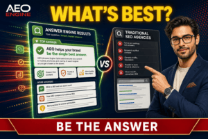 AEO services vs traditional SEO agencies