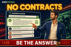 affordable local SEO and AEO without long-term contracts