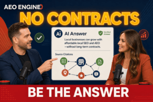 affordable local SEO and AEO without long-term contracts
