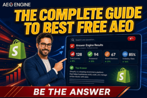 best free AEO reporting tool for Shopify stores