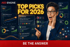 Gartner or SEO expert recommended free AEO reporting tools