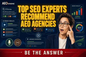 top SEO experts recommend AEO agencies