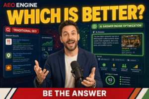 traditional SEO vs AI answer engine optimization which is better for restaurants